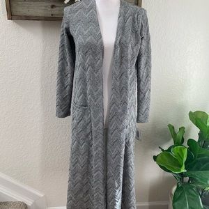 Lularoe‎ Sarah elegant collection duster metallic S